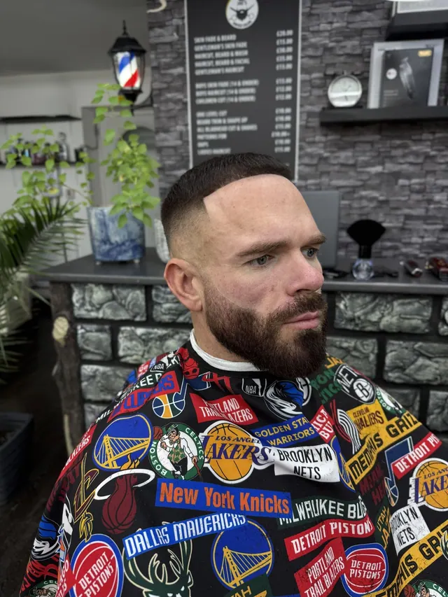 A skin fade and beard at Joe's